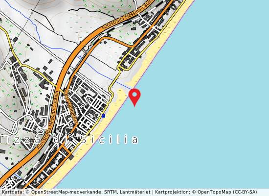 Foce torrente fiumedinisi på kartan