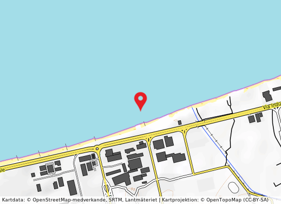 M 200 ovest depuratore asi på kartan