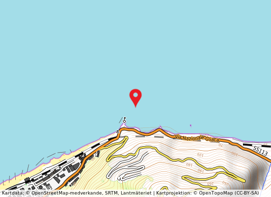 M 300 ovest torre delle ciavole på kartan