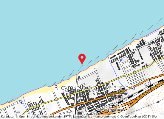 Via del mare på kartan