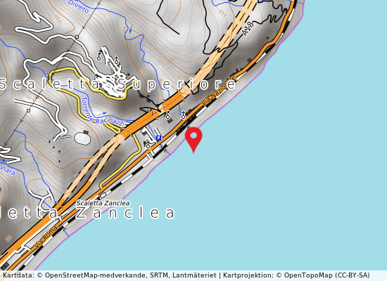 Foce torrente foraggine på kartan