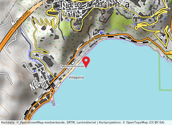 Foce torrente sirina på kartan