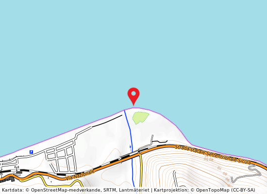 Foce torrente tusa på kartan