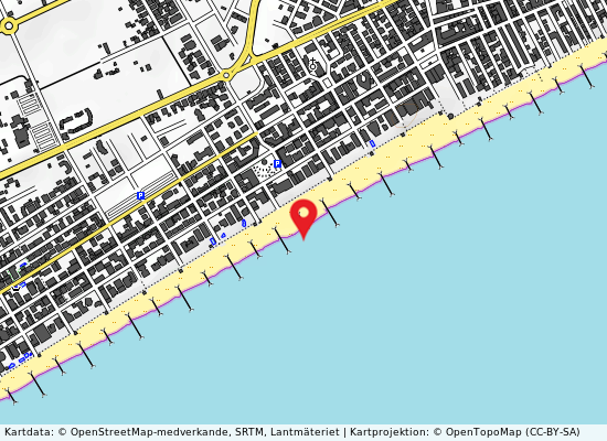 Via alberti på kartan