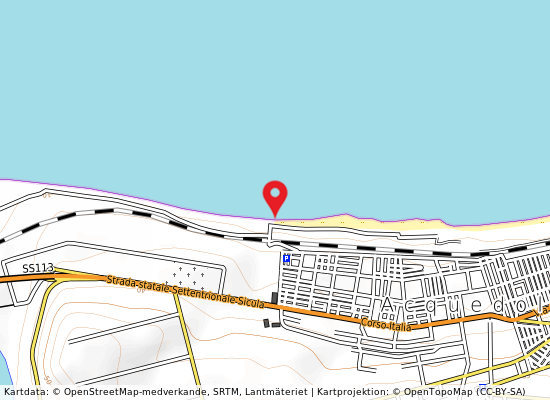 M 300 est cimitero på kartan