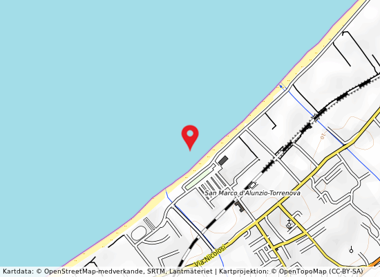 Foce torrente favara på kartan