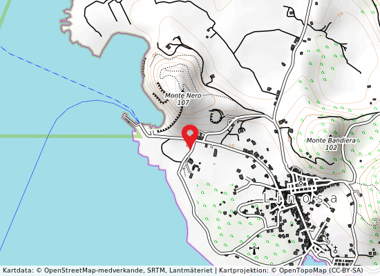 Linosa - scalo på kartan