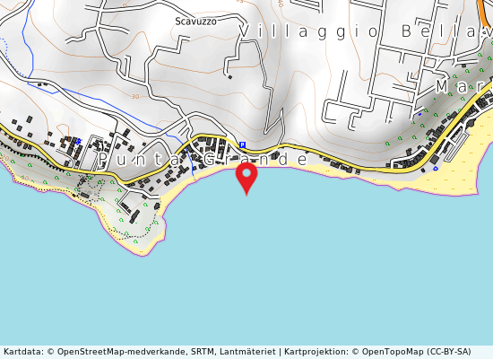 Puntagrande på kartan