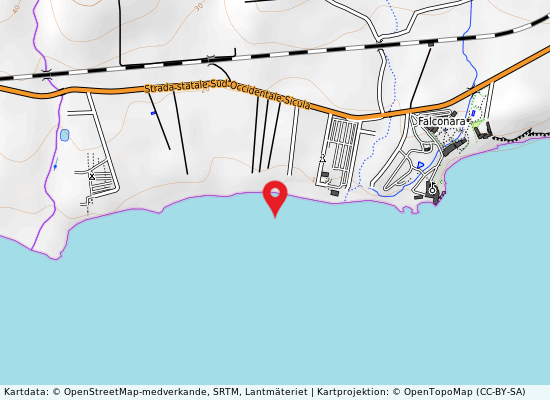 Foce torr.km.1 da p. due rocche på kartan