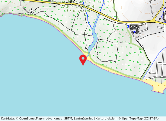 Spiaggia irminio på kartan