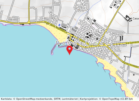 Spiaggia ''''donnalucata'''' - a sx del molo på kartan