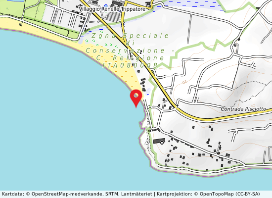 Spiaggia pisciotto på kartan