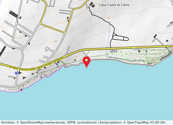 Costa di carro på kartan