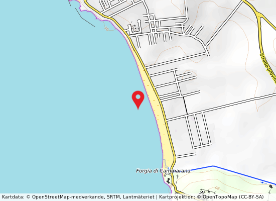 Spiaggia camarana på kartan