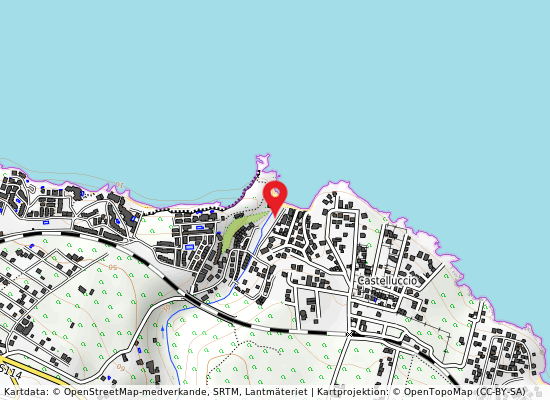 Foce fiume s. calogero på kartan