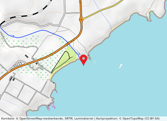 Km. 0,1 sud fiume cassibile på kartan