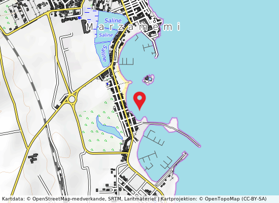 Lido marinella-km 1 sud marzamemi på kartan