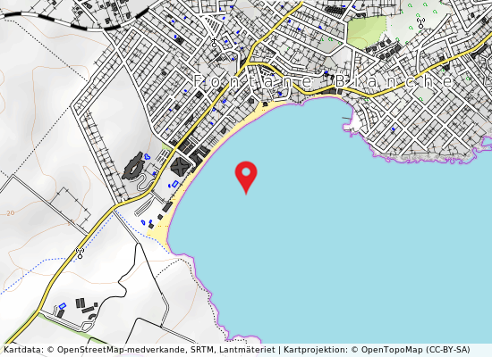 Fontane bianche-lido sayonara på kartan