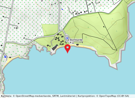 Le bombarde på kartan