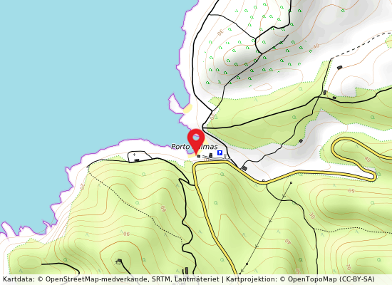 Porto palmas på kartan
