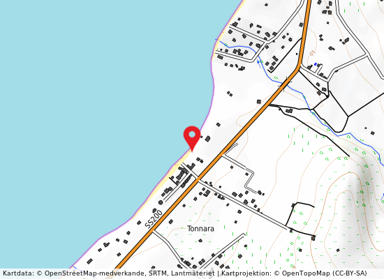 La pagliastra på kartan