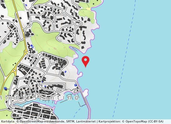 Punta sud cala lupo på kartan