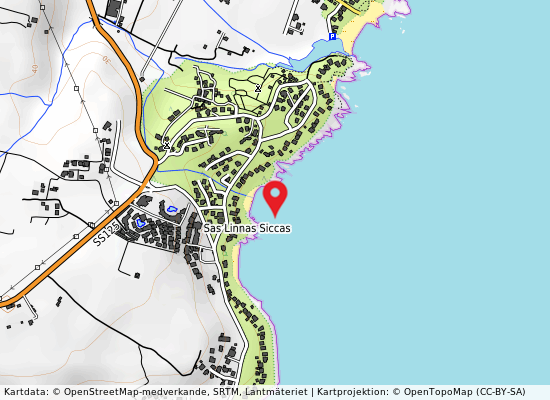 Spiaggia centrale på kartan