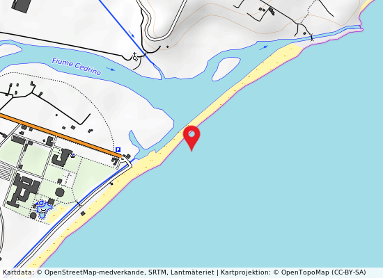 Ovest cedrino på kartan