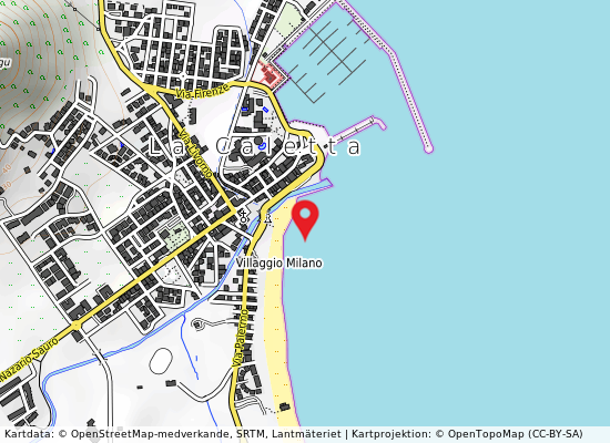 Canale vivarelli på kartan