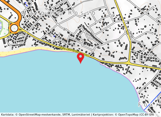 Margine rosso  på kartan