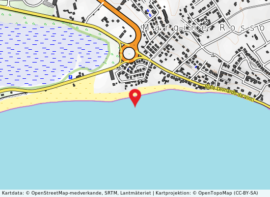 Poetto roulottes på kartan