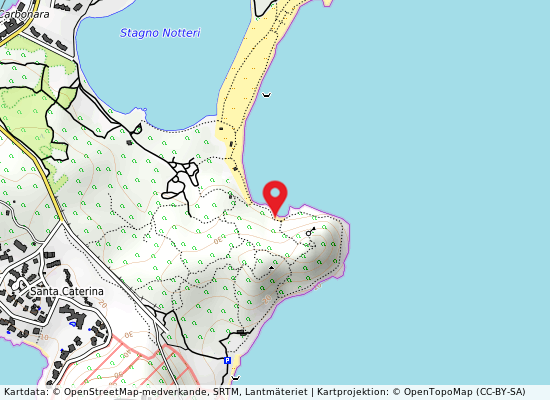 Porto giunco på kartan