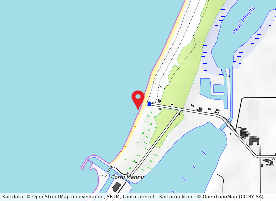 Arborea spiaggia på kartan