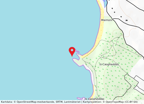 Punta maimoni på kartan