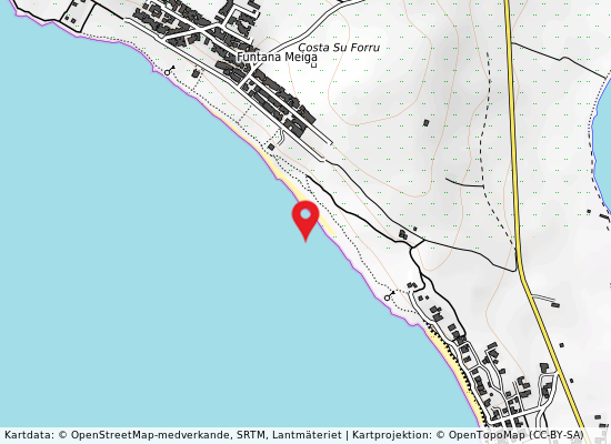 Sa costa su forru på kartan