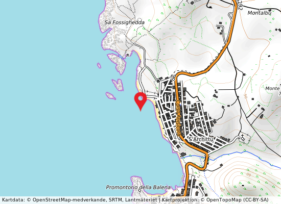 Sarchittu på kartan