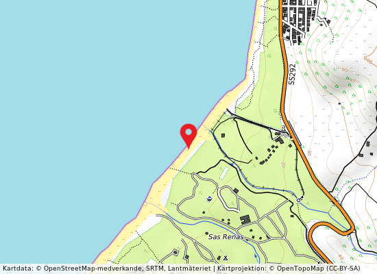 Binzale e mare på kartan