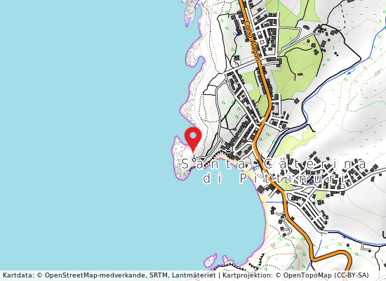 Sa olta niedda på kartan