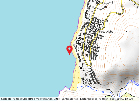 Porto alabe centro på kartan