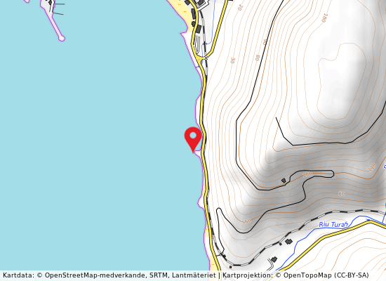 Spiaggia colonie på kartan