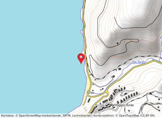 Nuraghe furru på kartan