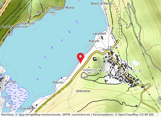 Cavazzo fontana på kartan