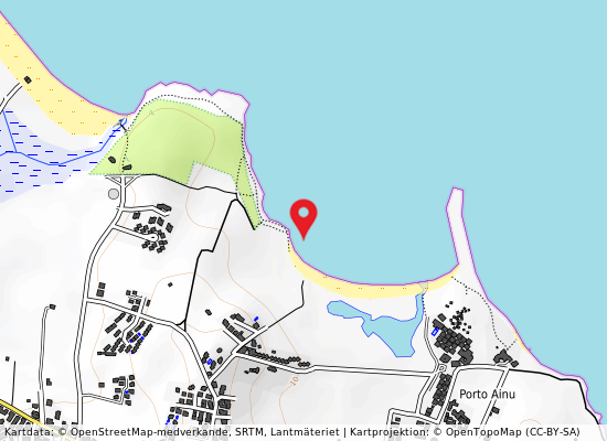 Porto ainu på kartan