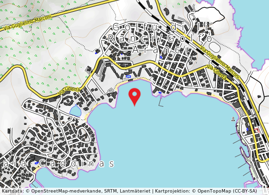 Iii spiaggia på kartan