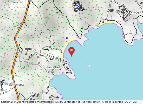 Cala sassari på kartan