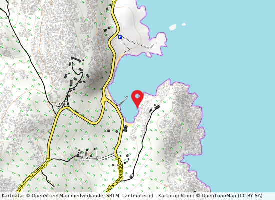 Spalmatore på kartan