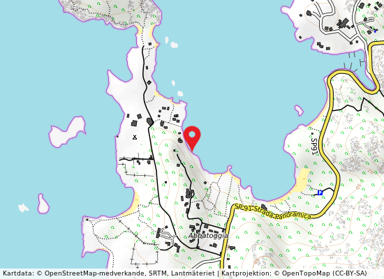 Punta cannone på kartan