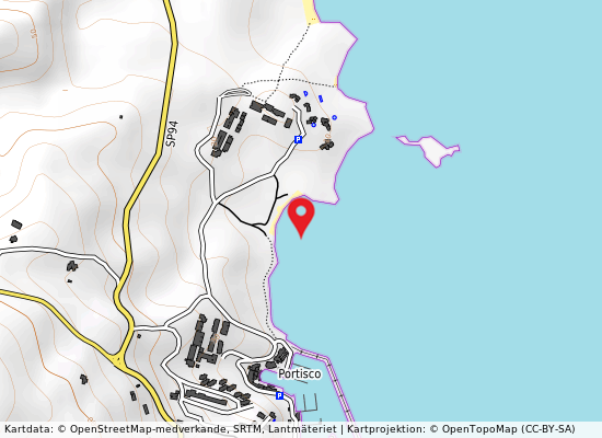 Portisco på kartan