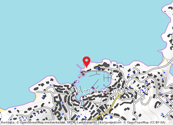 Porto rotondo på kartan