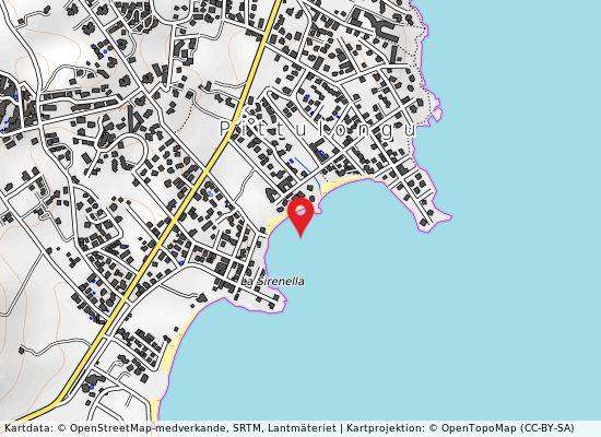 Spiaggia sirenella på kartan